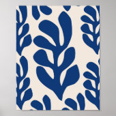 Poster Matisse feuille Blue (Devant)
