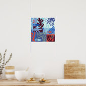 Poster Matisse Inspiré Ocean Life Papier Coupes Bleu (Cuisine)