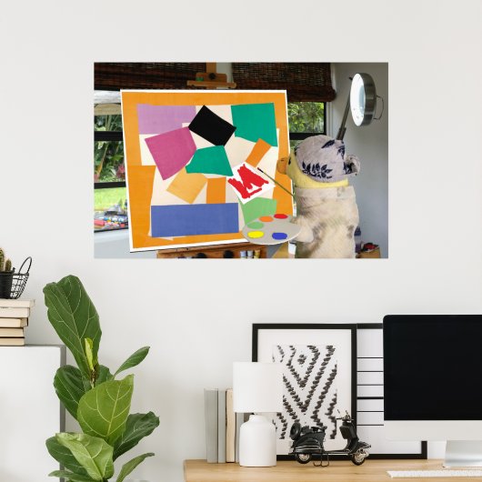 Poster Matisse L'escargot dans les huiles par Danny Duck (Bureau à domicile)