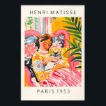 Poster Matisse Style Cat Art Print Pink Tropical Woman<br><div class="desc">Matisse Style Cat Art Print Pink Tropical Woman Illustration

classic art poster,  fine art wall decor,  famous artist prints,  museum inspired art,  matisse poster,  japanese art print,  ukiyo e wall art,  william morris pattern,  arts and crafts art,  monet impressionist art,  picasso inspired poster,  timeless wall art</div>