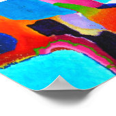 Poster Matrice chromatique Mini art Abstrait (Coin)