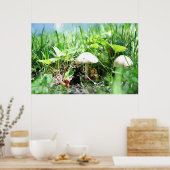 Poster Matroshka dans une patte de champignon (Cuisine)