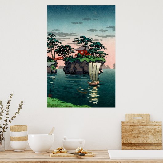 Poster Matsushima par Tsuchiya Koitsu (Cuisine)