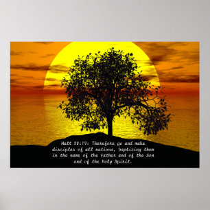 Poster Matt 28:19 Allez donc faire des disciples