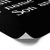 Poster Matt 28:19 Loups regardant la pleine lune. (Coin)