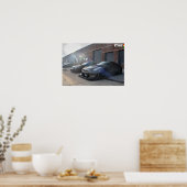 Poster Matte Black Rocket Bunny Nissan GTR (Cuisine)