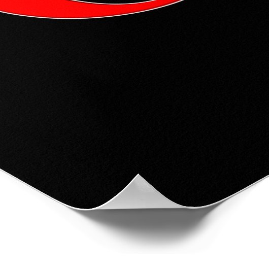 Poster Matte d'affiche couleur (Coin)