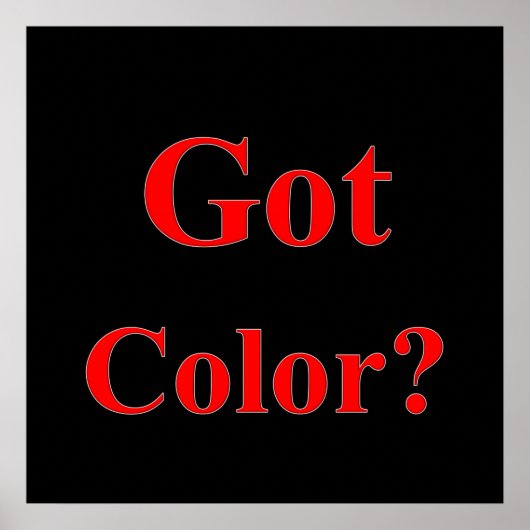 Poster Matte d'affiche couleur (Devant)