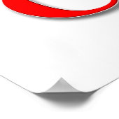 Poster Matte d'affiche couleur (Coin)