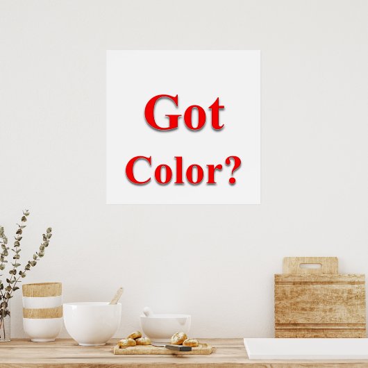 Poster Matte d'affiche couleur (Cuisine)