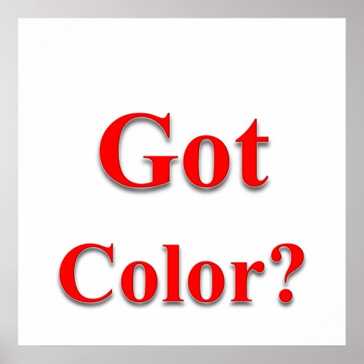 Poster Matte d'affiche couleur (Devant)