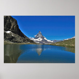 Poster Matterhorn and Riffelsee