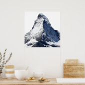 Poster Matterhorn dans les Alpes suisses (Cuisine)