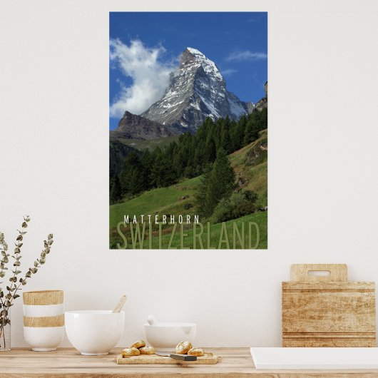Poster matterhorn en suisse (Cuisine)