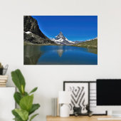 Poster Matterhorn et Riffelsee (Bureau à domicile)