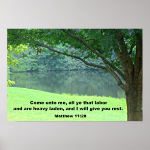 Poster Matthew 11:28