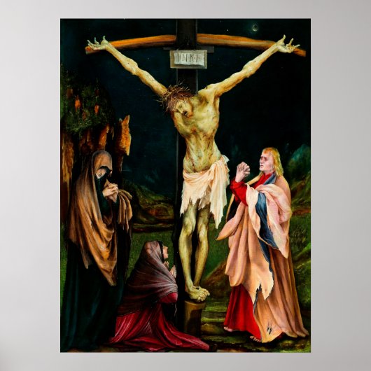 Poster Matthias Grunewald : La petite crucifixion (Devant)