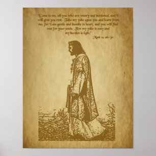 Poster Matthieu 11 28-30