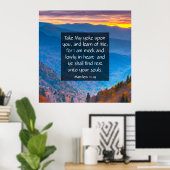 Poster Matthieu 11:29 (Bureau à domicile)