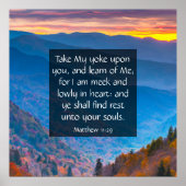 Poster Matthieu 11:29 (Devant)