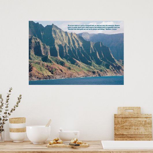 Poster Matthieu 17:20,21 (Cuisine)