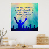 Poster Matthieu 18:20 (Cuisine)