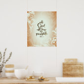 Poster Matthieu 19:26 Avec Dieu Toutes les choses sont po (Cuisine)