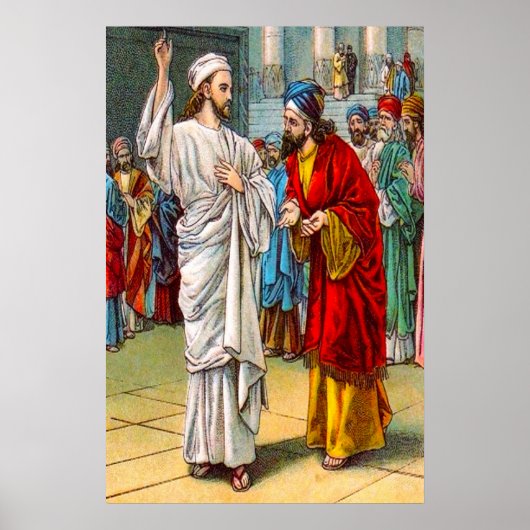 Poster Matthieu 22:18-22 Ils s'émerveillent devant son af (Devant)