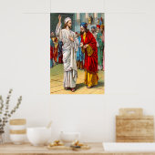 Poster Matthieu 22:18-22 Ils s'émerveillent devant son af (Cuisine)