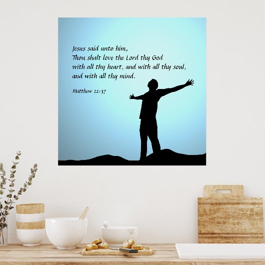 Poster Matthieu 22:37 (Cuisine)