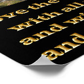 Poster Matthieu 22:37 pont d'art chrétien (Coin)