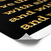 Poster Matthieu 22:37 pont d'art chrétien (Coin)