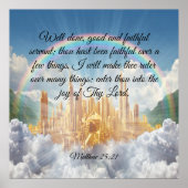 Poster Matthieu 25:21 (Devant)