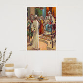 Poster Matthieu 26:57-68 Le Grand Prêtre Questions Jésus (Cuisine)