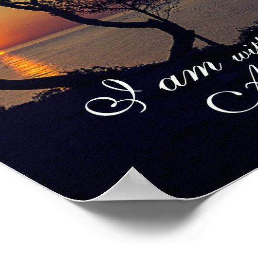 Poster Matthieu 28:20 Je suis avec toi toujours Golden Su (Coin)