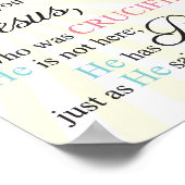 Poster Matthieu 28:5-6 (Coin)