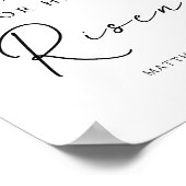 Poster Matthieu 28:6 Il est ressuscité, Pâques chrétienne (Coin)