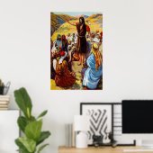 Poster Matthieu 3:7 12 Jean prêche au peuple (Bureau à domicile)