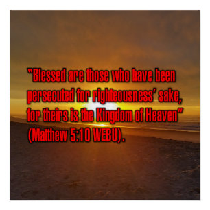 Poster Matthieu 5:10 WEBU
