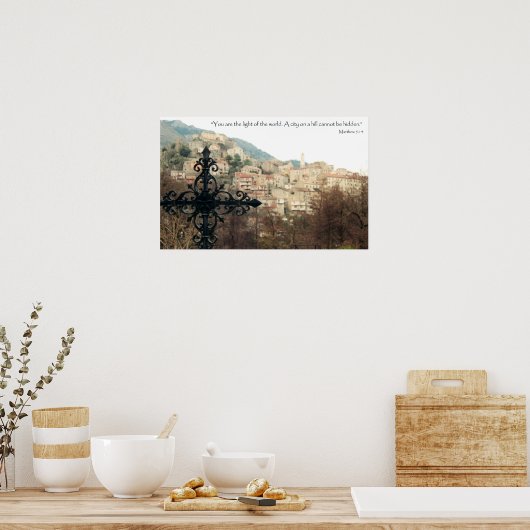 Poster Matthieu 5:14 (Cuisine)