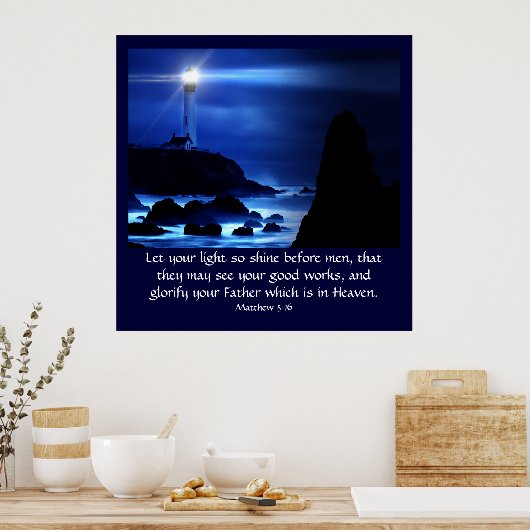 Poster Matthieu 5:16 (Cuisine)