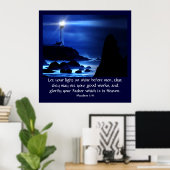 Poster Matthieu 5:16 (Bureau à domicile)