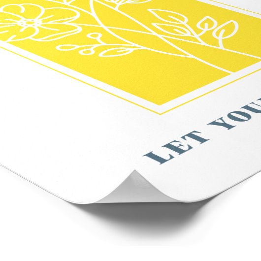 Poster Matthieu 5:16 Que Ta Lumière Brille L'Art Chrétien (Coin)