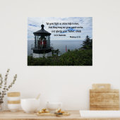 Poster Matthieu 5:16 Que votre lumière brillât devant les (Cuisine)