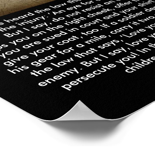 Poster Matthieu 5:38-45 (Coin)