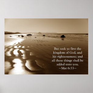 Poster Matthieu 6:33