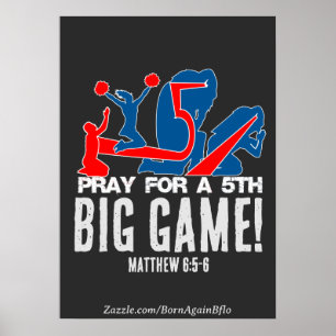 Poster Matthieu 6:5-6 Priez pour un 5ème GRAND JEU ! Post