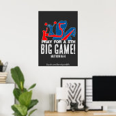 Poster Matthieu 6:5-6 Priez pour un 5ème GRAND JEU ! Post (Bureau à domicile)