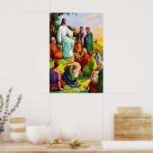 Poster Matthieu 6 Jésus Enseigne Ses Abonnés (Cuisine)