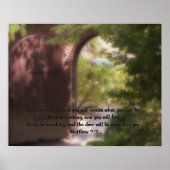 Poster Matthieu 7:7 (Devant)